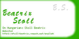 beatrix stoll business card